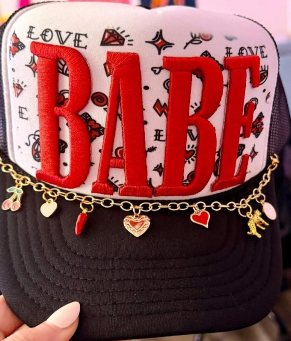 Trucker Hat with Sublimation and Embroidered Patch