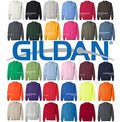 Sweatshirt Gildan Crew with Print